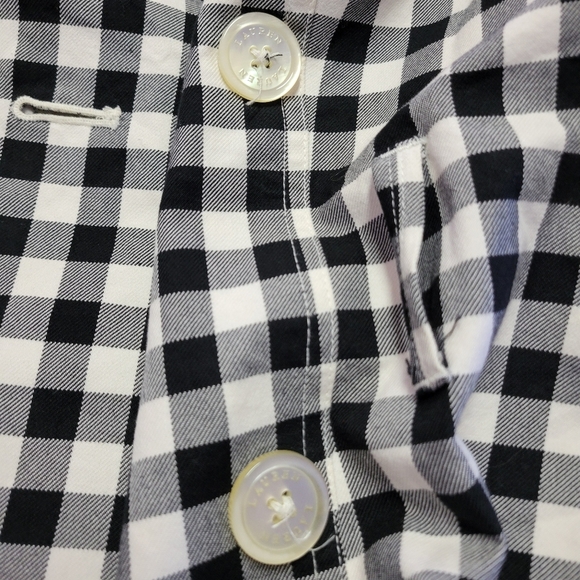 LAUREN RALPH LAUREN Black and White Checkered Double-Breasted Jacket Size Large - Picture 9 of 9